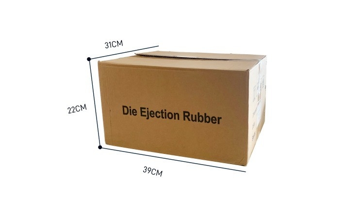 Schnittsponge aus EPDM-Gummi-Schaum mit Kleberfarbe Orange Größe 10x300x380mm