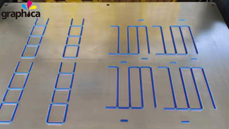 0.4mm Kanalhöhe Schwarz Kunststoff-Kreuz-Matrix-Rolle und Schachtel für Druckmaschine