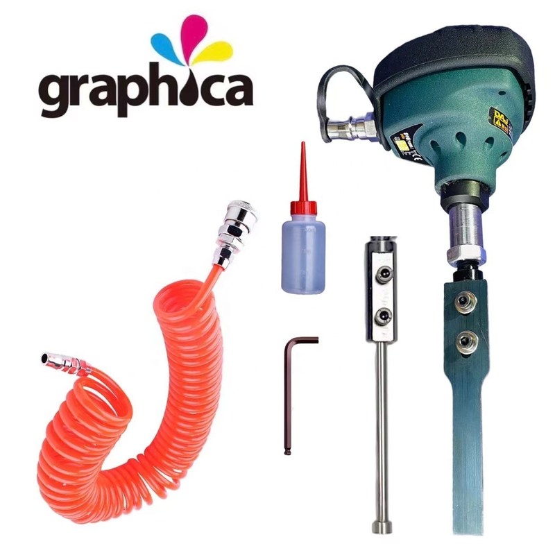 Pneumatisches handgeführtes Innenloch-Rücktrennwerkzeug für die grafische Druckmaschinenschneiderei