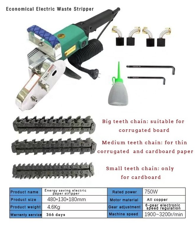 Handheld elektrische Freizügigkeit Abfall Stripper 9 kg für Karton Papier Karton Abfall