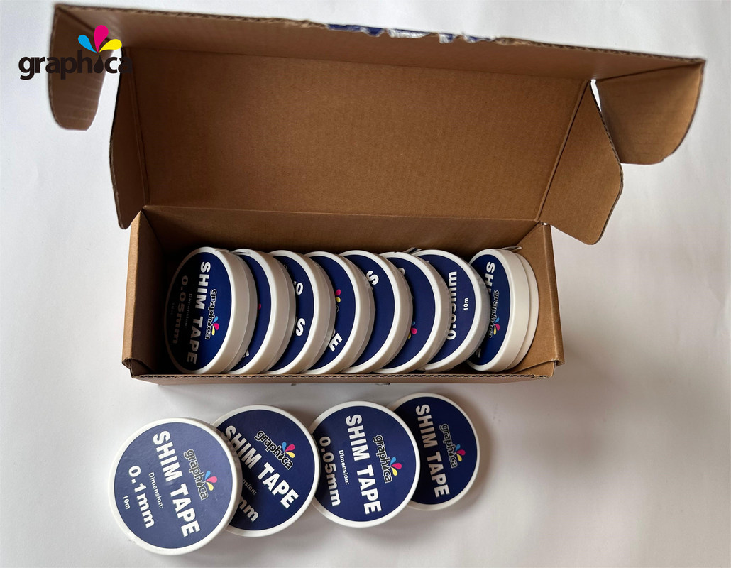 Blaues selbstklebendes Stähleinschlussband für Druckplatten, Druckmaschinen und andere Druckmaterialien