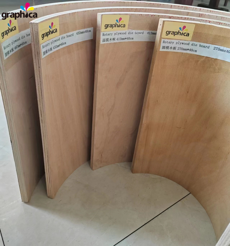 Vorderrückseite Birke muss 0,7 bis 1 mm sein Beide Seiten Rotary Die Board Schnitt für die Herstellung